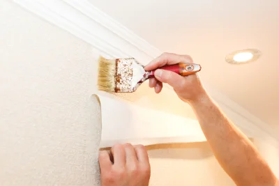 Pose de papier peint à Hambers — revêtements muraux et toiles de verre